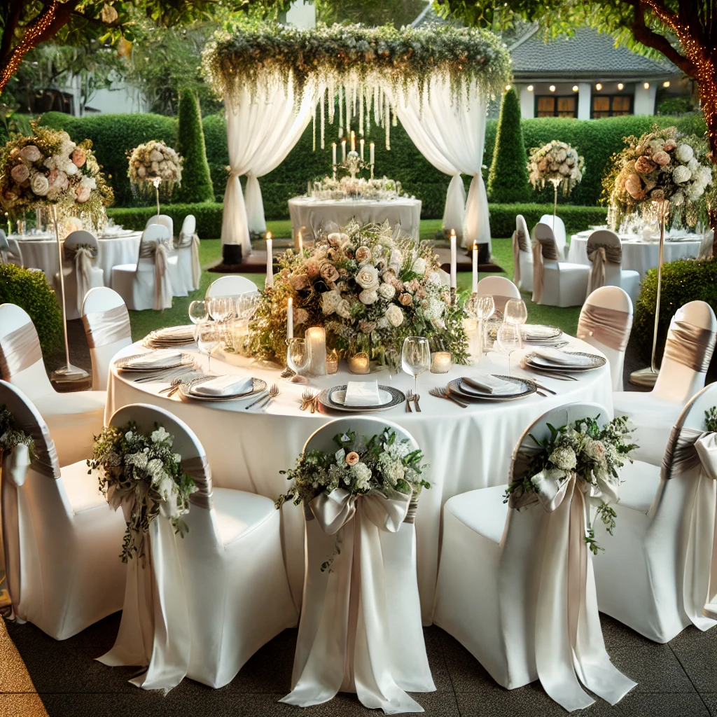 round dining table and chairs