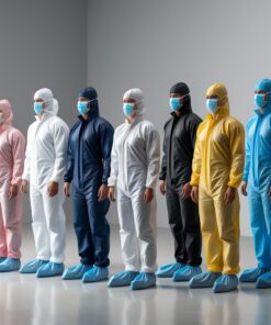 Reusable Coveralls Navy Blue Medium