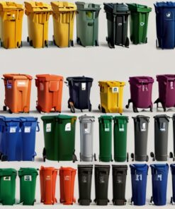 240L green wheelie bin