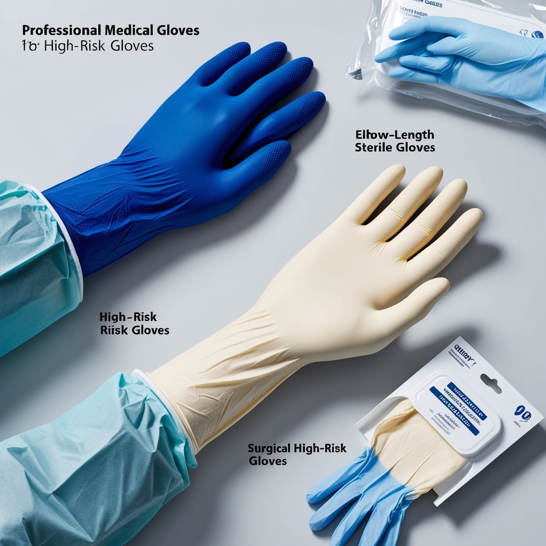 synthetic vinyl High risk exam glove