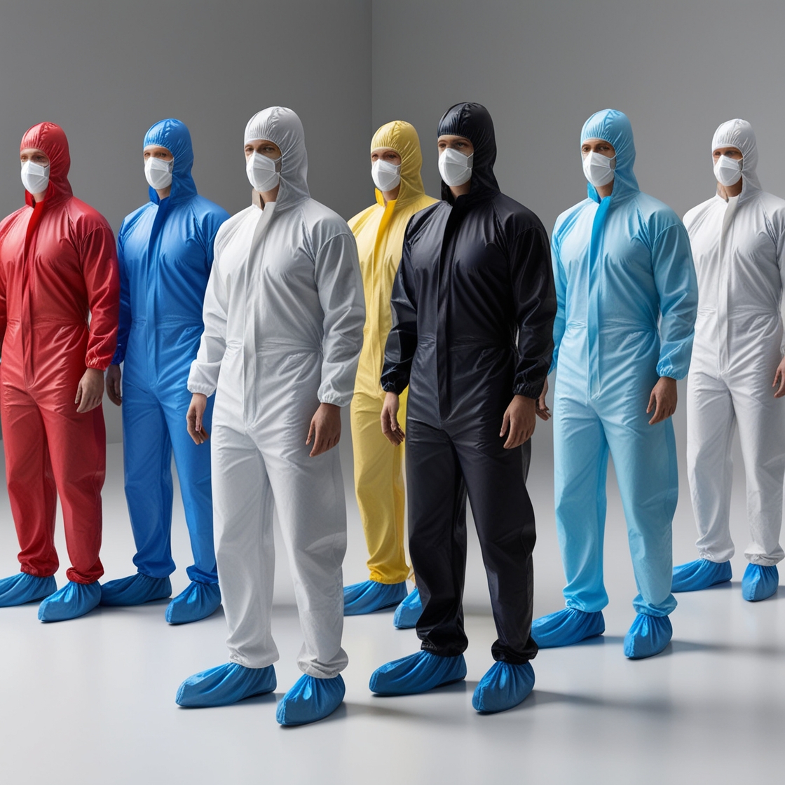 Blue Reusable Coveralls (Small, Medium, Large, X Large, XX Large, XXX Large)