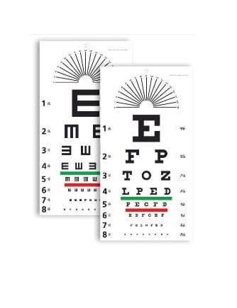 Snellen Chart - literate / illiterate