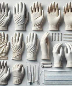 elbow length knit gloves