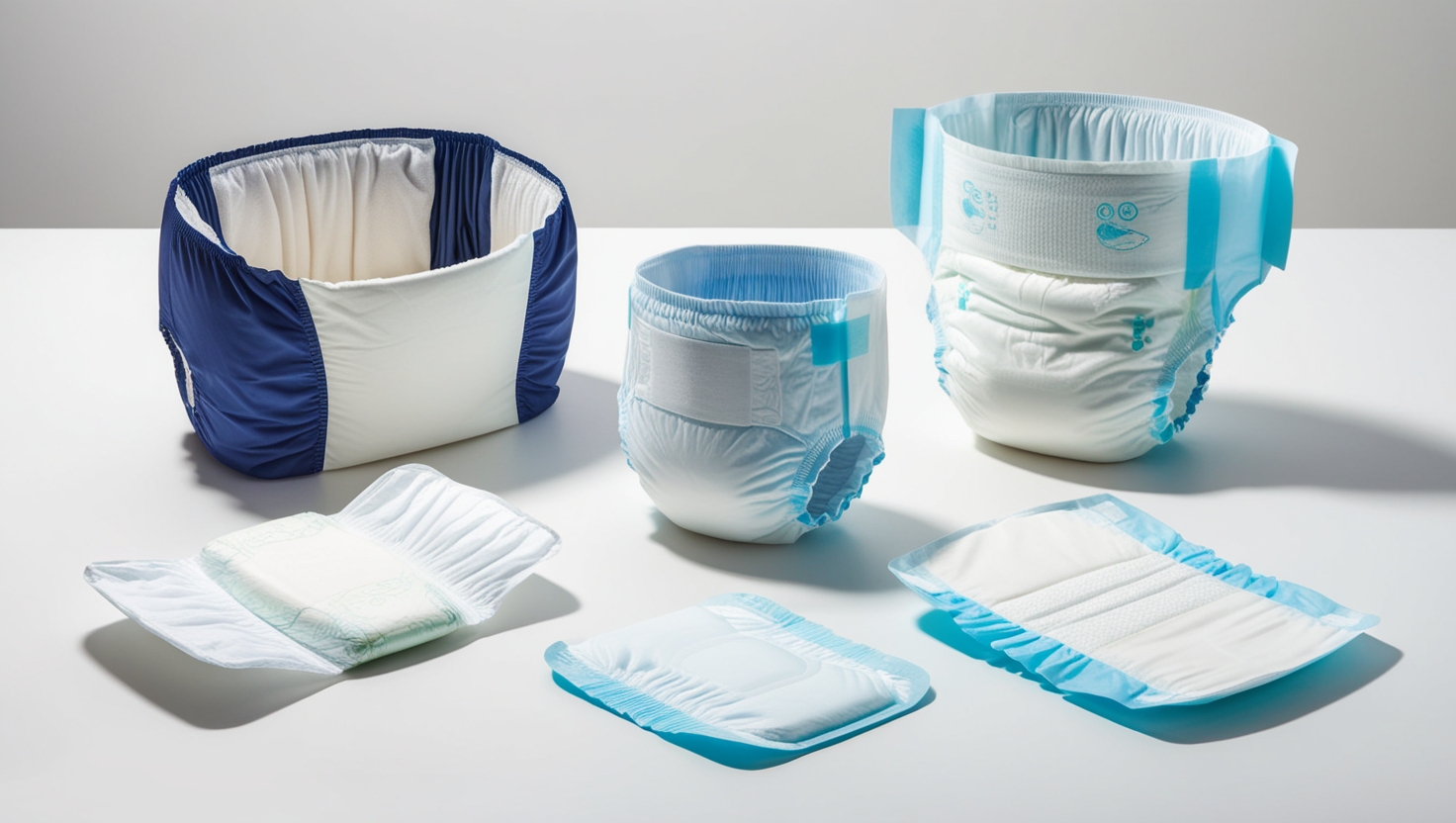 adult re-usable velcro cloth nappy