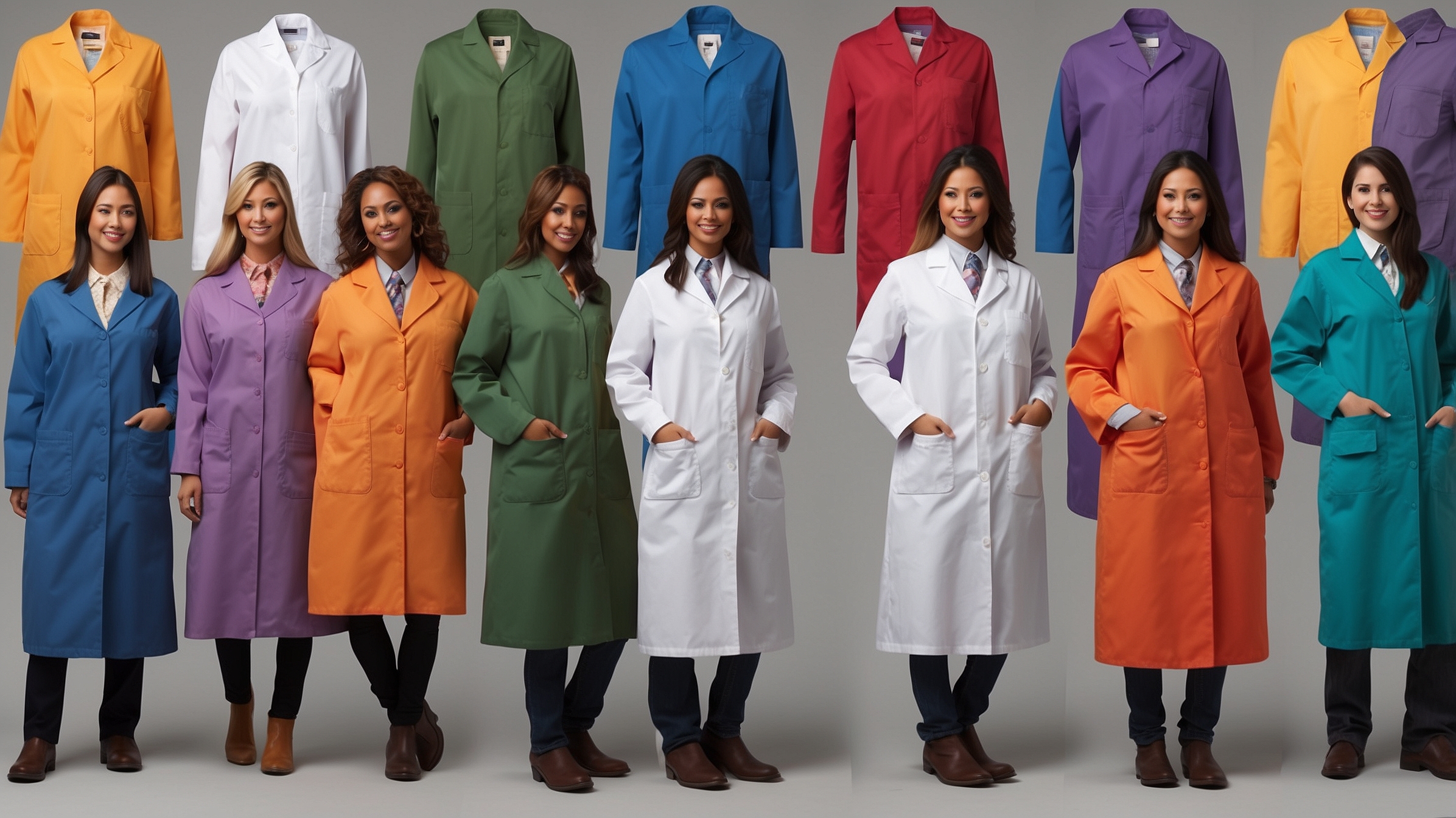 Waterproof Lab Coat Large Blue