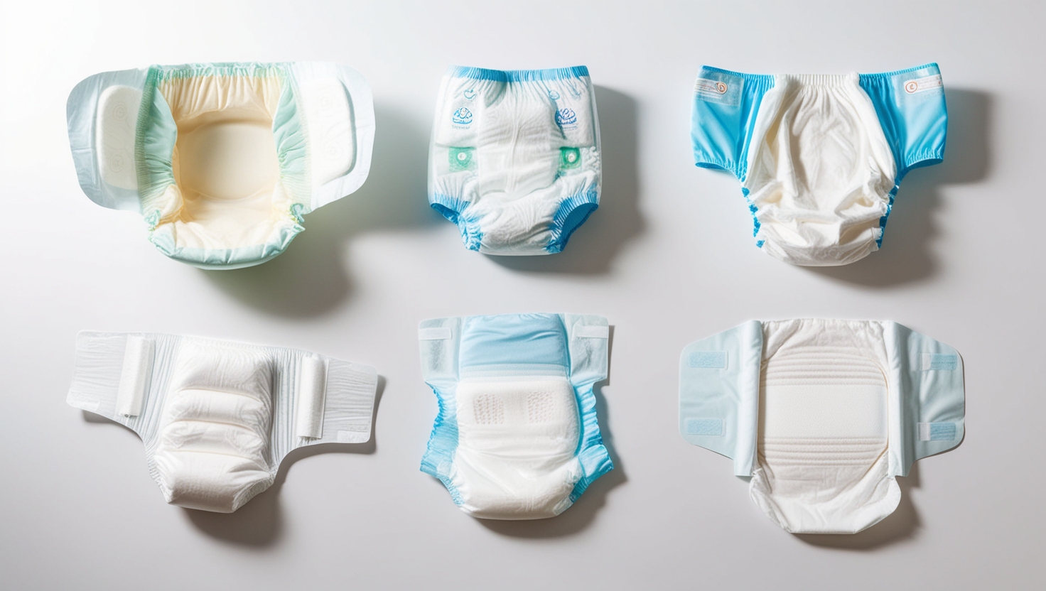 all-in-one adult diapers / cotton feel plus (blue) - regular absorbency