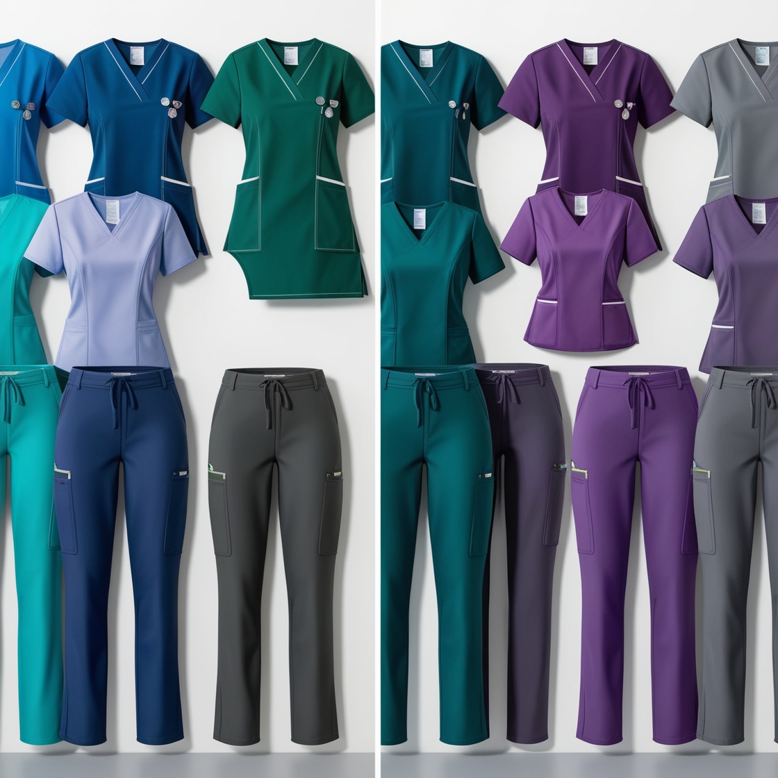 cotton nursing scrubs