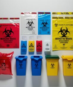 how to dispose of red biohazard bags
