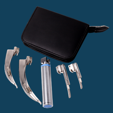 Laryngoscope Set - Universal 4 Blades (+2 Bulbs)