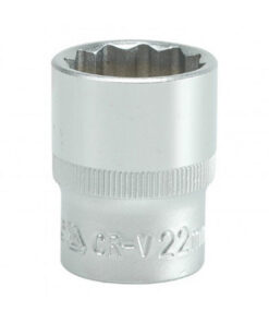 Bi-hex Socket - 12 Point - Chrome Vanadium - 1/2" Connector - Standard Length - 22mm - YT-1284
