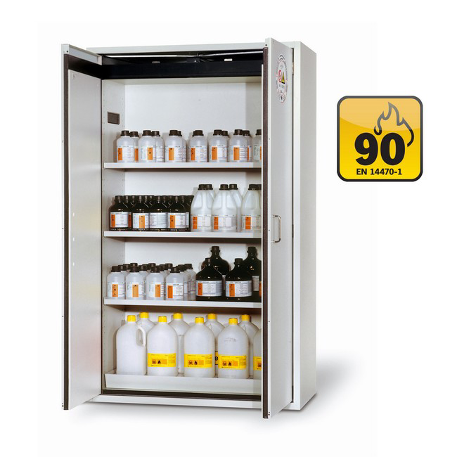 Fire Resistant Cabinet - S-Line - Storage of Flammable Hazardous Materials - 119.6 x 61.6 x 196.8 cm - IASE30115-1