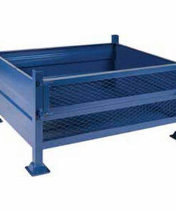 Stillage Bin - Stackable Steel Bin - Half Drop Side - Blue - 1800Kg - SBD4318