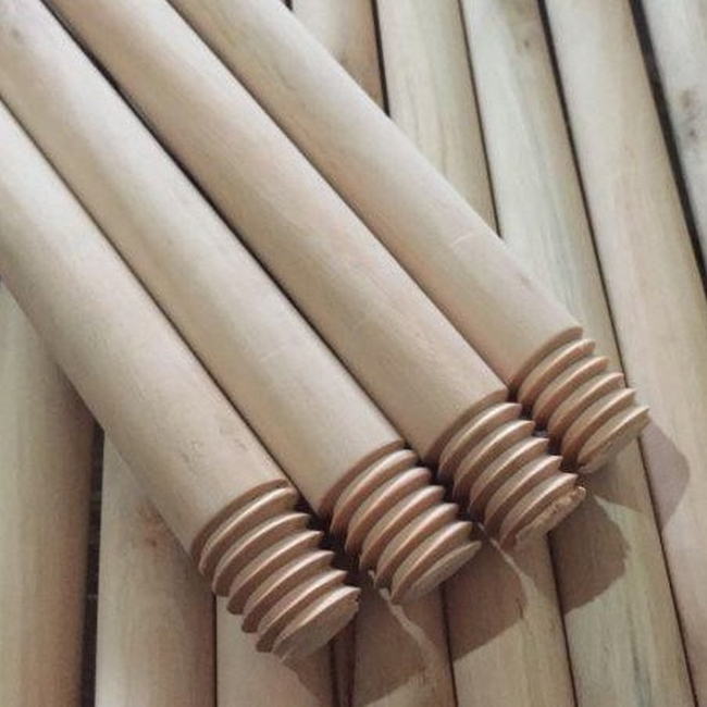 Broom and Mop Handle - Broomstick - Screw-in - Wooden - 1.2m x 22mm - Pack of 25 - F3327W