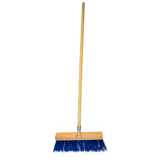 Bass Broom - Complete - Millennium - Polypropylene Fibre - Wooden Handle - 55 Grip - 37.5cm - Pack of 3 - F3144