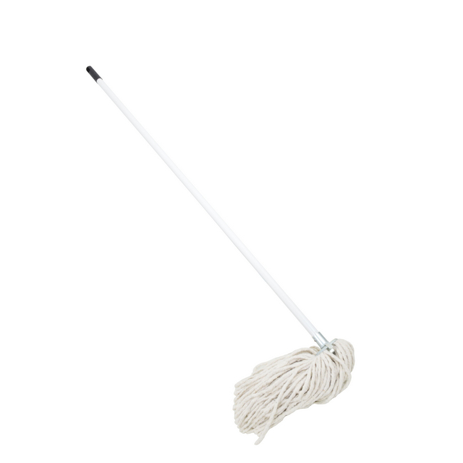 Mop - Complete - Long-hair Head with Metal Socket - Metal Handle - 335g - Pack of 5 - F7590