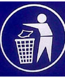 Sticker for Recycle Bin - Tidyman - 20 x 20 cm - LB050