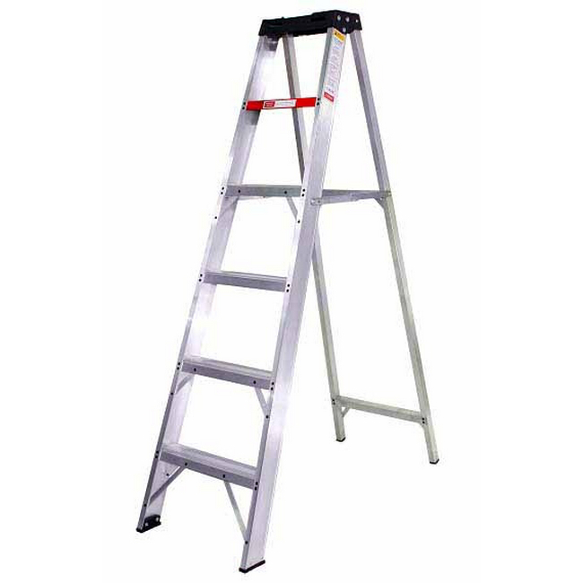 Stepladder - Industrial Heavy Duty A-Frame Aluminium - 3 Steps - 0.92m - LAS3