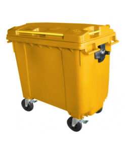 Bulk Wheelie Bin - 660L - 4 Wheel - Plastic - Yellow - 0183