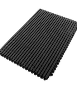 Entrance Mat - Premier Grip Interlocking Scraping and Drainage Floor Tile - 45 x 30 x 1.2 cm - Black - PG010001