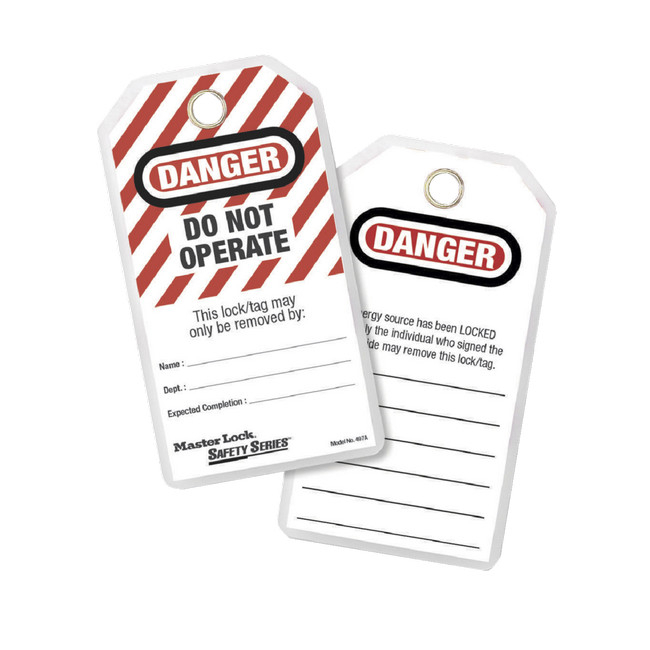 Lockout Station Safety Tags - 14.5 x 8 cm - 12 Pack - Pack of 12 - MA500053