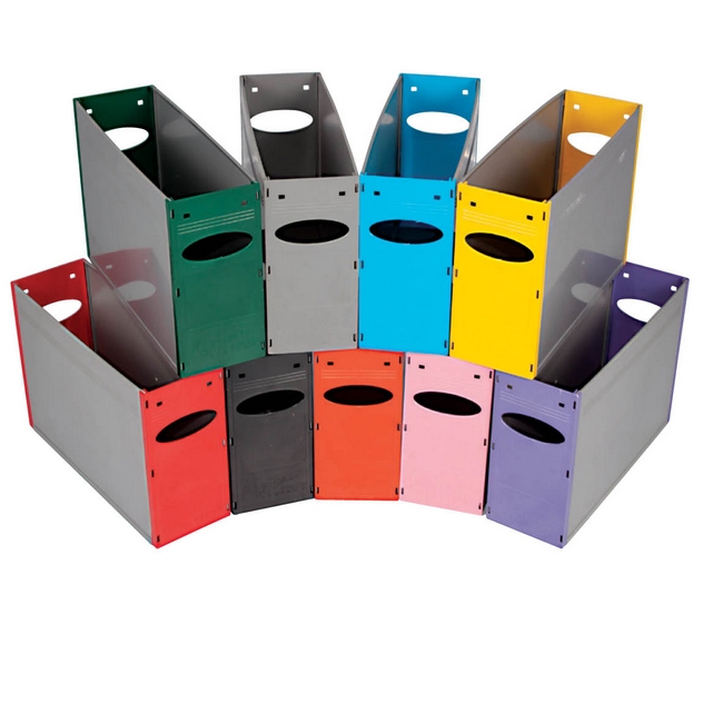 A4 Solid Plastic Filing Container - 32 x 10 x 22 cm - Colour Options - Pack of 20 - 01SPC