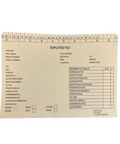 Employee Document Files - 240gsm - A4 - Pack of 200 - FILEMP002