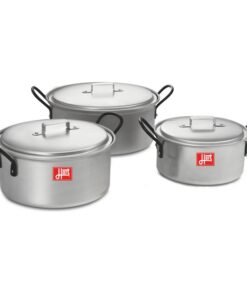 Pots with Lids - Combination - 6 Piece - Hart - Z2 - Aluminium - 150mm - 175mm - 200mm Pots - 701292