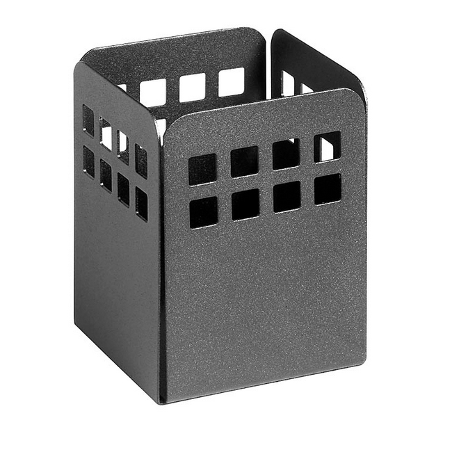 Pencil Holder - Square Punch Steel Range - Metal - 7.5 x 7.5 x 10 cm - Colour Options - 426BL