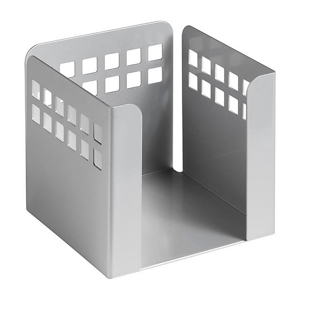Paper Cube - Square Punch Steel Range - Metal - 10.5 x 10.5 x 10.5 cm - Silver - 424SI