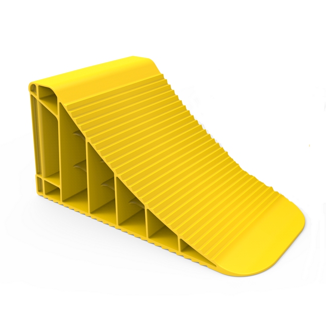 Wheel Chock 40 Ton - Polypropylene - 49 x 18 x 23cm - Pack of 2 - SL.FG.MC.40T.YL