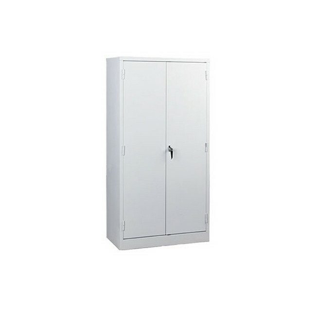 Steel Stationery Cupboard - Metal Storage Cabinet - 4 Shelves - White - Medical - 180 x 90 x 45 cm - SC002-white