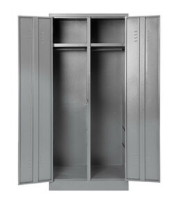 Steel Hostel Locker - Metal - Double - 180 x 79 x 52 cm - DHL04-grey