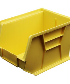 Stack & Hang Parts Storage Bin - Small Plastic Container - Size 6 - 28 x 21 x 18 cm - Yellow - BIN-6-YELLOW