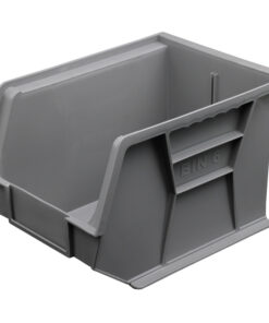 Stack & Hang Parts Storage Bin - Small Plastic Container - Size 6 - 28 x 21 x 18 cm - Grey - BIN-6-GREY