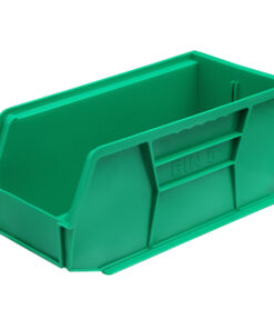 Stack & Hang Parts Storage Bin - Small Plastic Container - Size 5 - 28 x 14 x 13 cm - Green - BIN-5-GREEN