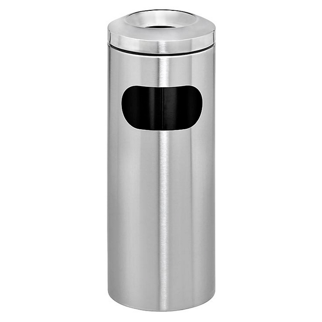 Ashtray Litter Bin - Stainless Steel - Coastal Grade - Non Rust - 240 Ø x 680 (H) mm - 788NR