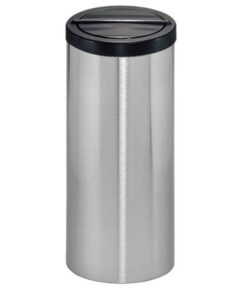 Stainless Steel Litter Bin - Free Standing - With Lid - 240 Ø x 600 (H) mm - Brushed Finish - 780SS