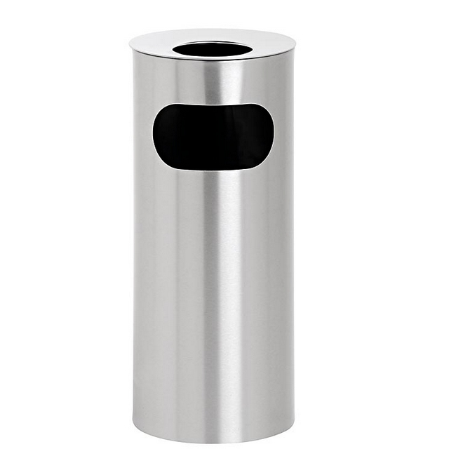Ashtray Litter Bin - Stainless Steel - Coastal Grade - Non Rust - 240 Ø x 600 (H) mm - 506NR
