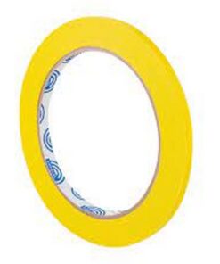 Lane Marking - Soft PVC - Fine Line - Yellow - 6mm x 30m - Box of 288 - Pack of 288 - 1000006358