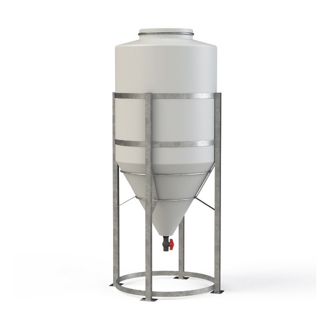 Conical Fermentation Tank - Lid and Tap - 1000L - ColT1000
