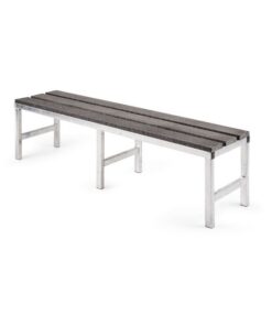 Canteen Bench - Single - Open Slats - Plastic - 150cm - BENCHSNGOPEN1500