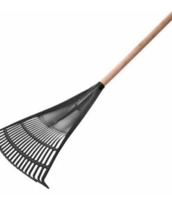 Leaf Rake - Black Fan - Recycled Plastic - 56cm - Pack of 10