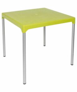 Plastic Square Table - Chelsea - 4 Seater - Colour Options