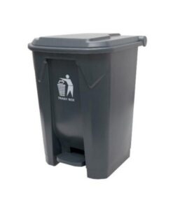 68L Plastic Pedal Bin - Grey