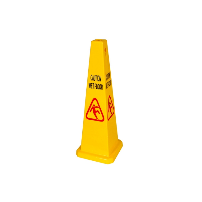 Wet Floor Sign Cone - 32.5 x 32.5 x 91cm