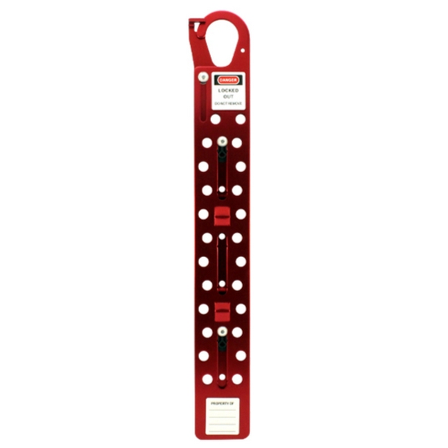 Lockout Hasp - Aluminium - 24 Hole - 38 x 4cm