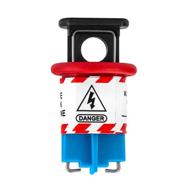 Lockout Circuit Breaker - Miniature - Pin In - Blue - 5 x 3cm