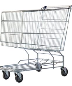 Steel Shopping Trolley - Metal Mesh - 235L