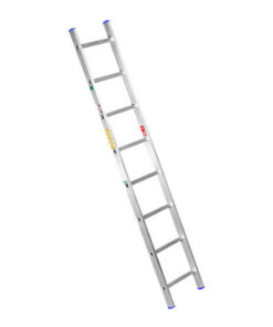 Single Aluminium Ladder - Lean-to Ladder - 8 Steps - 2.4m