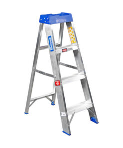 Aluminium Step Ladder - Single Sided - A-Frame - Medium Duty - SANS 50131 - 4-Step - 1.22m